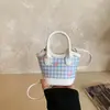 Bolso de mano de moda a cuadros transfronterizo para mujer, mini lazo simple para padres e hijos, bolso de hombro cruzado para niños, moderno