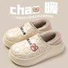 Pantuflas de Algodón Impermeables para Mujer, Ropa de Casa para Otoño e Invierno, Nuevo Estilo 2026, Zapatos de Algodón Cerrados con Forro de Felpa para Postparto, de Invierno para Mujer con Forro de Felpa
