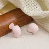 Salida de Verano Estilo Ins Pendientes Coloridos de Gelatina Frijol Dopamina Pinzas para Orejas en Espiral Mosquitera Pendientes Simples de Personalidad para Niñas