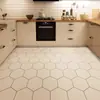 Tapete de cozinha antiderrapante à prova de óleo, limpe e não lave, piso totalmente pavimentado, couro, costura de PVC, resistente ao desgaste, tapete especial