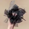 Nuevo Exquisito Lazo de Pedrería para el Cabello para Mujer, Red de Malla de Moda de Alta Gama para el Cabello, Accesorio para el Cabello de Bola para Cola de Caballo