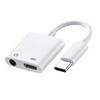 Convertidor de Audio Tipo-C Dos en Uno de Carga Rápida Adecuado para iPhone 17 Escucha de Música y Adaptador de Auriculares de Carga