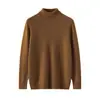 Suéter de Cashmere Puro de Alta Qualidade e Luxo Baicai Rong Outono/Inverno 2026 para Homens com Gola Alta Suéter de Cashmere Tricotado