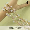 Corrente de Decoração em Corrente Extrema Tradicional Europeia e Americana Transfronteiriça Banhada a Cobre Ouro Real 18K Pingente de Pérola Zircônia Material de Corrente DIY Feito à Mão