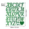 Pegatinas de Letras Arena Dorada de 2 pulgadas Brillantes Multicolor Regalos para Fiestas Navideñas de Graduación Arreglo de Boda DIY Pegatinas de Letras