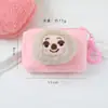 Bolsa de Monedas de Peluche de Conejo y Zorro Dibujos Animados Lindos, Bolsa de Almacenamiento de Auriculares para Estudiantes de Alto Valor, Pulsera con Anillo a Presión al por Mayor