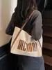 Bolsa de Lona para Comercio Exterior Transfronterizo Bolsa Tote Grande para Mujer Moda Versátil Bolso de Hombro para Viajes Diarios Bolso de Gama Alta
