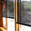 Cortina de Bambu Persianas Rolô Divisória Persianas Blackout Proteção Solar Calor Levantamento Retro Chinês Zen Varanda Quarto Sala de Chá
