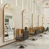 Espelho de Barbearia, Espelho Especial para Salão de Cabeleireiro, Espelho de Celebridade da Internet, Espelho de Corpo Inteiro, Montado na Parede, Iluminado, Modelo Novo, Espelho de Parede, Espelho para Cabeleireiro