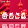 Figuritas de gato de la suerte en miniatura, creativas y adorables para la buena fortuna - Accesorios decorativos DIY para coches, escritorios y otros espacios pequeños