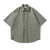 Beijie Marca de Moda Estilo Americano para Hombre 2023 Verano Nuevo Estilo Diseño Colgante Camisa de Manga Corta Chaqueta de Trabajo para Hombre