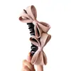 Presilha de Banana Cetim com Laço para Menina, Presilha de Cabelo de Alta Qualidade para Mulheres, Novo 2026, Presilha Vertical para Traseira da Cabeça, Rabo de Cavalo Alto