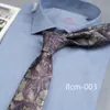 Estampa floral casual retro europeia e americana 8cm de largura para amarrar à mão acessórios de terno modernos para o dia a dia fornecimento direto da fábrica