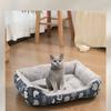 Cama para Perro Transfronteriza, Cama Cuadrada Cálida para Invierno, Cama para Perro Mediano y Grande, Cama para Dormir Teddy, Cama para Perro de Terciopelo Ártico