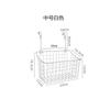 Artefacto de dormitorio, cesta colgante para mesita de noche, estante de almacenamiento, cesta de hierro, cesta de almacenamiento colgante, cesta de drenaje para baño y cocina, tamaño mediano