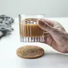 Café Estilo Ins Taza de Café Americano Latte Café Helado Cold Brew Moca Clásico Retro Hogareño Vidrio Rayado