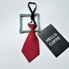 Estilo Coreano Estilo Academia Corbata Negra Corta para Mujer Dulce Fresca JK Estilo Japonés Tendencia Distintiva Camisa sin Corbata Lazo Cuadros Decorativo