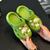 Chinelos Criativos DIY com Furos para Crianças Verão Meninos Meninas Crianças Desenho Animado Chinelos Legais Casa Gatinhos Fofos Buracos