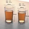 Copo de aço oblíquo de vidro branco alto resistente a quedas resistente a alta temperatura desinfecção jantar KTV bar especial vidro temperado para cerveja