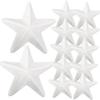 Modelo de espuma de estrela de cinco pontas DIY embrião branco estrela de cinco pontas decorativa molde brinquedo infantil estrela da sorte estrela de topo de árvore