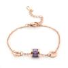 Pulsera de Amistad Única para el Año de Nacimiento, No Se Desvanece, Diseño de Alta Gama, Acero Titanio Oro Rosa Joyería para Mujer Venta al por Mayor Hecho a Mano