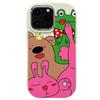 Funda para teléfono Cartoon Apple 16pm iphone13 Marco electrochapado 14pm Funda para teléfono divertida 15promax