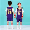 Traje de Baloncesto Infantil Niños y Niñas Estampado Número Jardín de Infancia Estudiantes de Primaria China No.23 Manga Corta Jersey de Competición