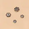 Pulsera de plata de ley 925 más vendida de cristal tejida a mano diy vintage accesorios de plata tailandesa cuentas sueltas soporte para base de cuentas espaciador