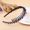 Tiara de Strass com Dentes Amazon, Presilha de Cabelo de Strass Antiderrapante, Grampo de Cabelo Feminino Elegante e Versátil, Acessório de Cabelo para Lavar o Rosto, Tiara