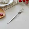 Faca, Garfo, Colher para Comida Ocidental, Colher de Sobremesa, Talheres para Chá da Tarde Estilo Ins, Colher Pequena, Colher de Café da Manhã