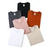 Camiseta Masculina Pesada Manga Curta Algodão Puro 270g Algodão de Xinjiang Vintage Casual Americano Solta Tendência Marca Verão Camiseta Atacado