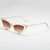 Óculos de Sol Olho de Gato Nova Moda 2024 Femininos Personalizados Cor Doce Tendência para Fotografia de Rua Óculos de Sol Transfronteiriços