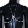 Cadena de pecho con mariposas y borlas de diamantes de imitación brillantes, cadena de cuerpo cruzado, novedad de verano de 2022, 06