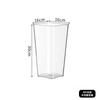 Cubo de Flores Acrílico Despertar Redondo Transparente Plástico Cultivo de Flores Grande Cuadrado Ramo de Flores Florería Arreglo Floral Jarrón Jarrón Cubo