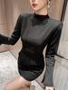 Novedad Otoño 2026 Ropa para Mujer, Vestido Ajustado con Adorno de Pedrería Resistente, Vestido Corto Estilo Francés para Mujer Petite 21555
