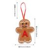 Hombre de Jengibre Navideño Transfronterizo Colgante Pequeño Decorativo Ambiente de Fiesta Candelabro Decorativo Hombre Galleta Letra Inglesa