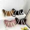 Bolso Transfronterizo para Mujer, Bolso de Axila Helado Súper Popular, Bolso de Hombro Cruzado Retro, Bolso de Felpa de Moda con Forma de Croissant Dumpling al por Mayor
