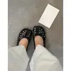 Versão em pele de ovelha~Sapatos baixos estilo punk retrô em couro genuíno com rebites, bico dividido (dedo do pé de porco) para mulheres, sapatilhas de calçar