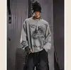 Camiseta de manga longa com gola Henry e padrão xadrez, peça para cobrir no início do outono, estilo old money, caimento solto, caimento limpo, moderna, atacado de fábrica transfronteiriço