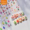 Tomoni Calcomanías Finas Resistentes para Arte de Uñas Explosiva Carcasa para Teléfono Móvil Calcomanías para Uñas para Niños Calcomanías Auxiliares para Arte de Uñas de Bosque Muñeco de Nieve Pequeño