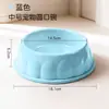 Tigela de Plástico para Pet Cor Doce Diâmetro Grande Tigela para Cachorro Tigela Redonda Grande para Ração de Cachorro Tigela para Gato e Cachorro Suprimentos para Pet Tigela de Água