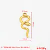 Colgante de serpiente zodiacal transfronterizo europeo y americano de acero inoxidable accesorios para joyería DIY pulsera de oro de 18k collar colgante pequeño de moda