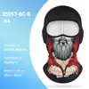 Máscara facial quente com estampa de caveira divertida em fleece, em estoque, para uso transfronteiriço, capuz com proteção contra vento, espessado, para esqui e ciclismo