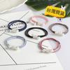 Par tres en uno de liga de perlas, anillo para el cabello, accesorios de tienda de 2 yuanes, accesorios para el cabello coreanos, tocado, nueva liga para el cabello de mujer popular en internet