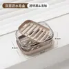 Jabonera para Dormitorio, Baño de Lujo Ligero, Sellada con Tapa, Soporte de Jabón Impermeable, Esencial para Viajes de Negocios, Jabonera con Drenaje Engrosada