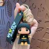 Llavero colgante de dibujos animados Black Adam muñeca de epoxi creativa colgante para llavero de coche bolsa regalo pequeño