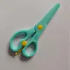Tijeras Infantiles Hechas a Mano Macarons Seguridad Dibujos Animados Rebote Anti-pellizco Arte Plástico Forjado Diy Tijeras para Cortar Papel