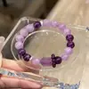 Pulsera Original de Amatista Degradada Cielo Estrellado Multicolor para Mujer, Mismo Estilo que en Douyin y Xiaohongshu