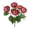 Buquê de flor artificial Margarida Africana de cinco pétalas, peça única, decoração suave realista de alta qualidade para casamentos, decoração de casa, fotografia, parede de flores e flores artificiais para paisagismo