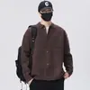 E-commerce Mais Vendido Direto da Fábrica Alta Qualidade Cardigan Tricô Peça de Roupa Exterior Suéter Tricô Café Cinza Escuro